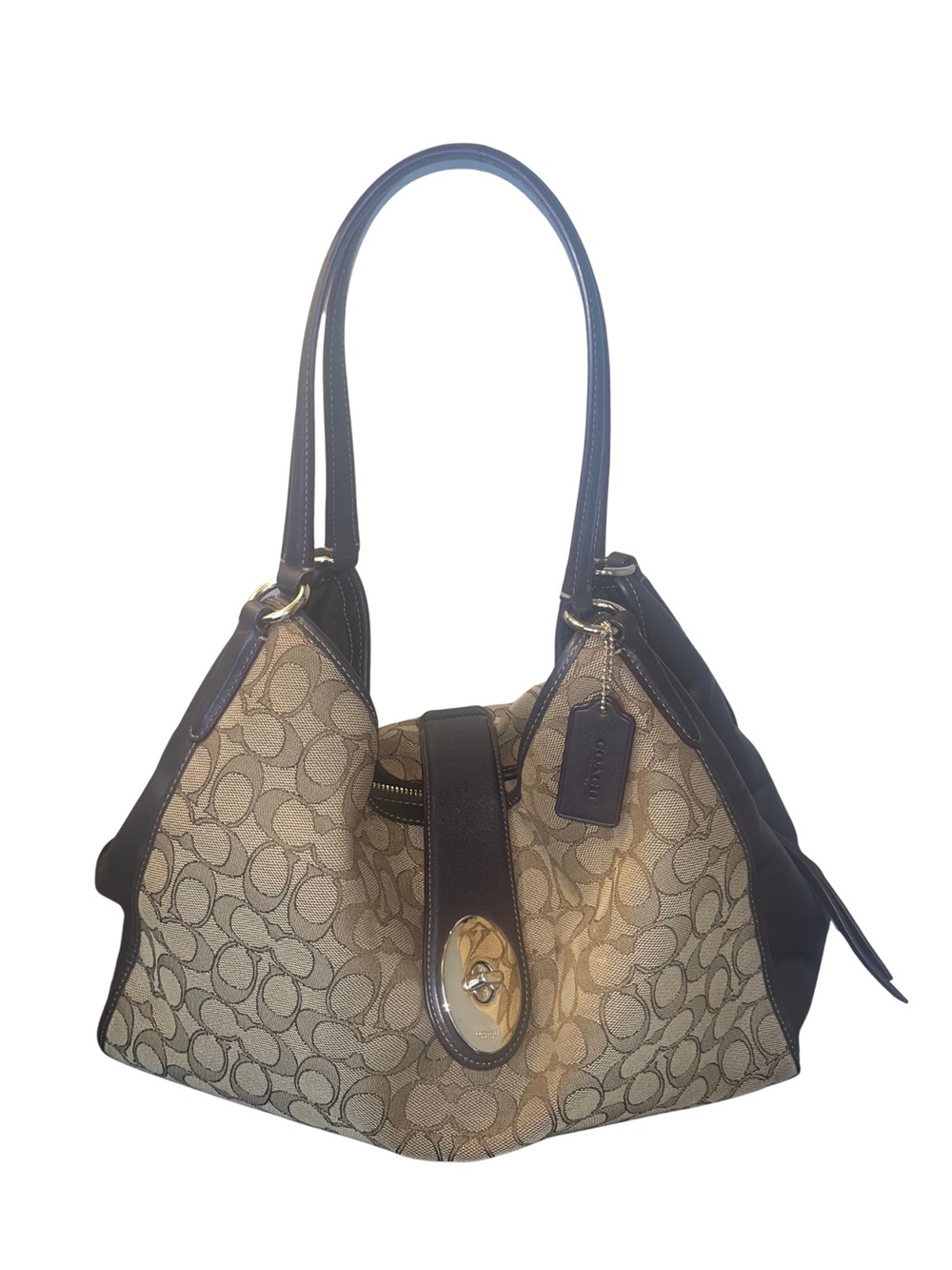 Coach Madison Carlyle Signature Canvas Shoulder Bag - Picture 3 of 16